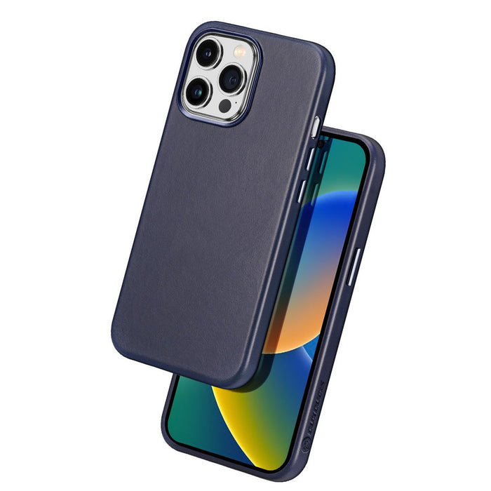 Dux Ducis Naples case for iPhone 14 Pro magnetic leather case MagSafe blue - Cell phone cases and covers<<<HurtelXML