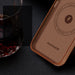 Dux Ducis Naples case iPhone 14 Pro Max magnetic leather MagSafe cover brown - Cell phone cases and covers<<<HurtelXML