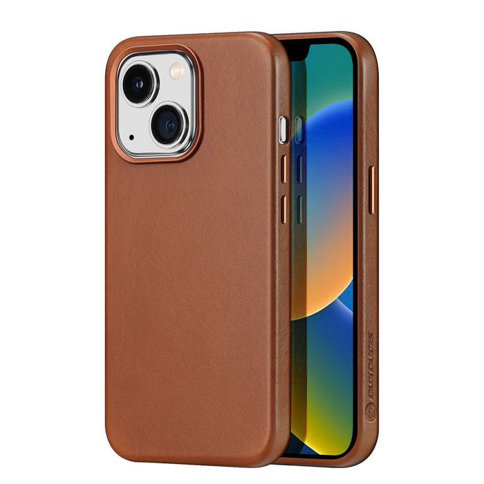 Dux Ducis Naples iPhone 14 Plus Magnetic Leather Case MagSafe Brown - Cell phone cases and covers<<<HurtelXML
