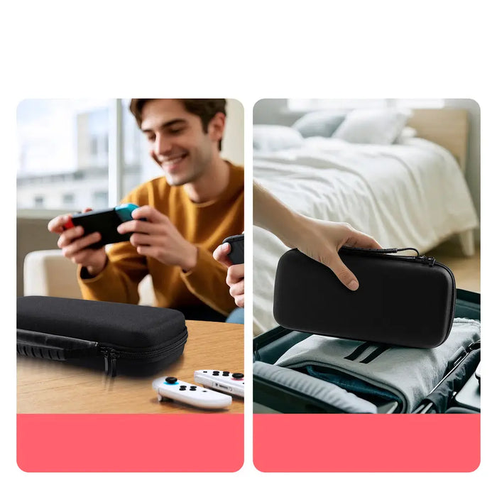 Dux Ducis Nintendo Switch 2 Case with Handle and Game Compartments - Black - Gaming accessories<<<HurtelXML