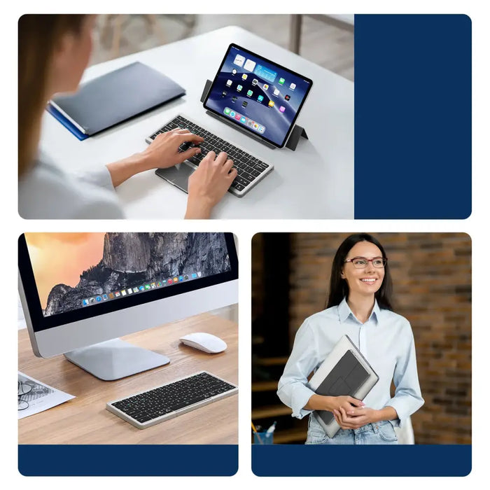 Dux Ducis OK Series wireless Bluetooth keyboard with touchpad - black - Other cell phone equipment<<<HurtelXML