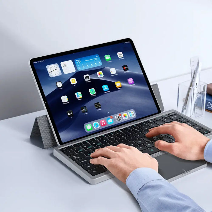 Dux Ducis OK Series wireless Bluetooth keyboard with touchpad - black - Other cell phone equipment<<<HurtelXML