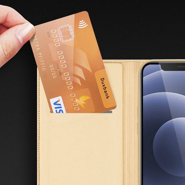 Dux Ducis Skin Pro Bookcase type case for iPhone 13 golden - Cell phone cases and covers<<<HurtelXML