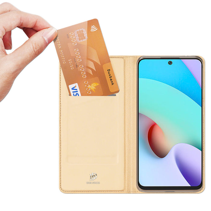 Dux Ducis Skin Pro Bookcase type case for Xiaomi Redmi 10 golden - Cell phone cases and covers<<<HurtelXML