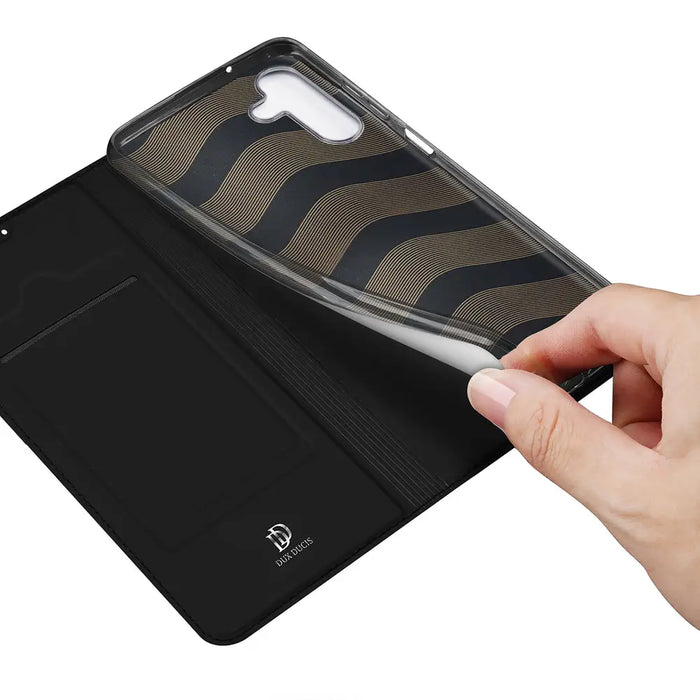 Dux Ducis Skin Pro Case for Samsung Galaxy A14 4G / 5G Cover with Flip Card Wallet Stand Black - Cell phone cases