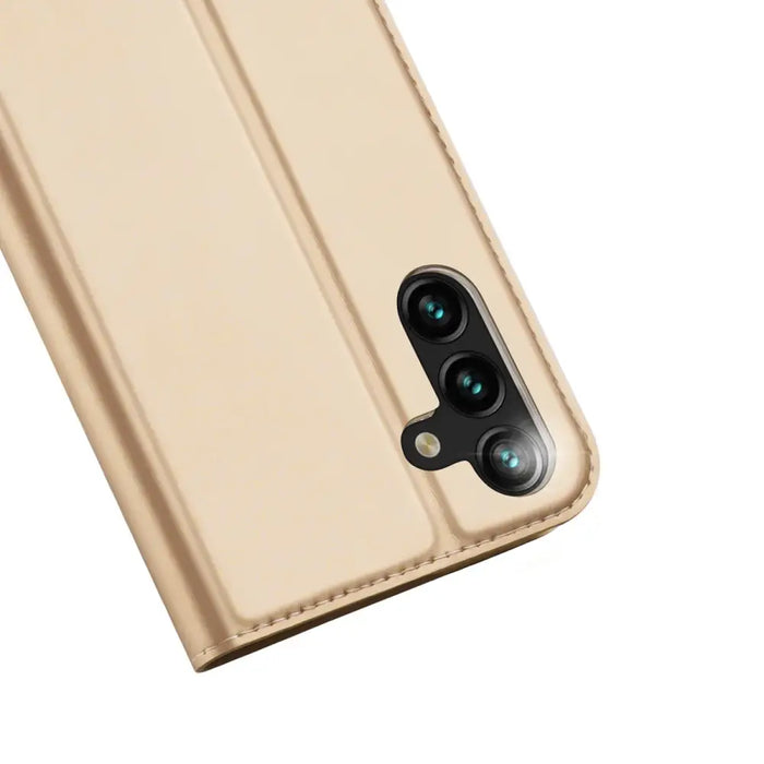 Dux Ducis Skin Pro Case for Samsung Galaxy A14 5G Flip Card Wallet Stand Gold - Cell phone cases and covers<<<HurtelXML