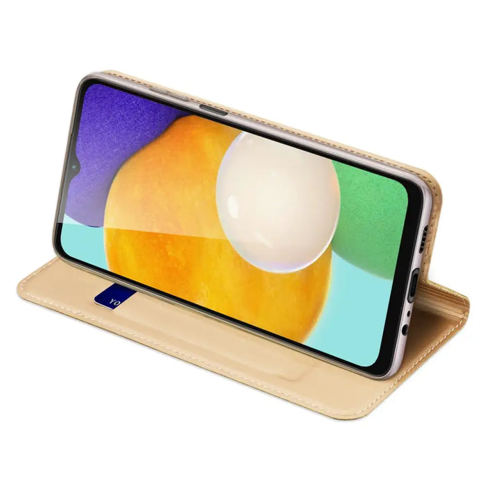 Dux Ducis Skin Pro Case for Samsung Galaxy A14 5G Flip Card Wallet Stand Gold - Cell phone cases and covers<<<HurtelXML