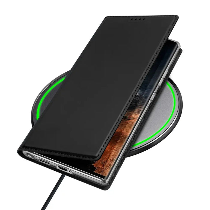 Dux Ducis Skin Pro Case for Samsung Galaxy S23 Ultra Flip Card Wallet Stand Black - Cell phone cases