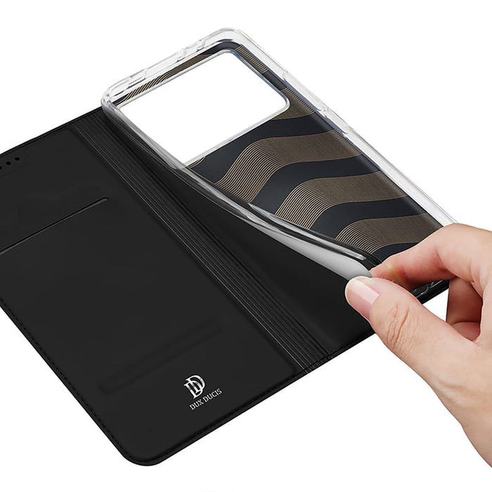 Dux Ducis Skin Pro case for Xiaomi Poco X6 Pro 5G / Redmi K70E with flap and card slot - black - Cell phone cases