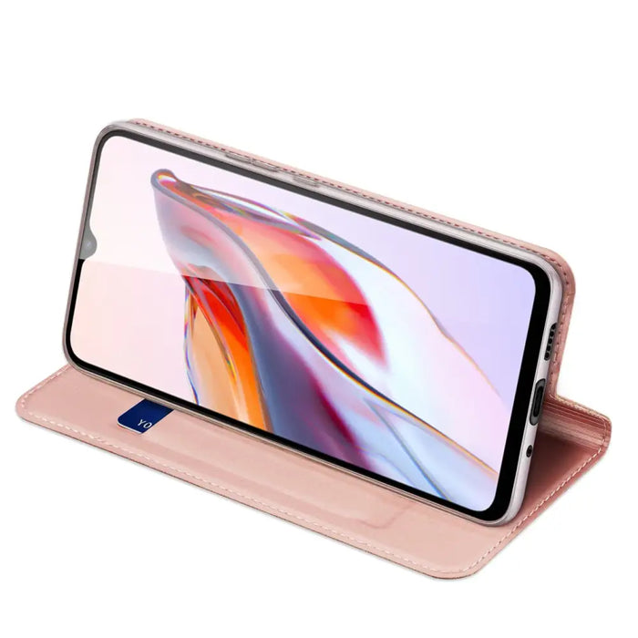 Dux Ducis Skin Pro Case For Xiaomi Redmi 11A / Poco C55 / Redmi 12C Cover Flip Card Wallet Stand Pink - Cell phone
