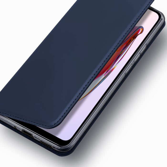 Dux Ducis Skin Pro Case For Xiaomi Redmi 11A / Poco C55 / Redmi 12C Cover Flip Card Wallet Stand Blue - Cell phone