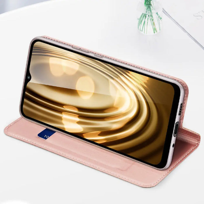 Dux Ducis Skin Pro Case For Xiaomi Redmi 11A / Poco C55 / Redmi 12C Flip Cover Card Wallet Stand Black - Cell phone