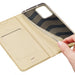 Dux Ducis Skin Pro Case For Xiaomi Redmi Note 12 5G / Poco X5 5G Flip Cover Card Wallet Stand Gold - Cell phone cases