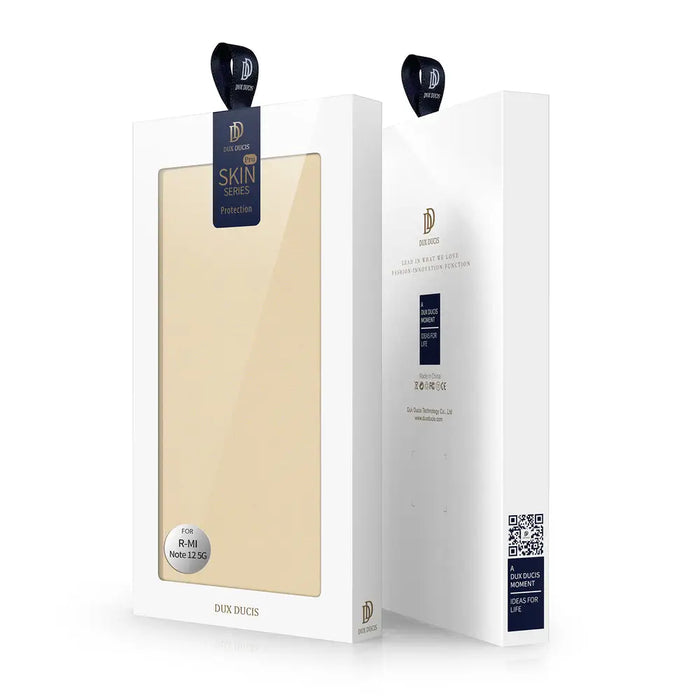 Dux Ducis Skin Pro Case for Xiaomi Redmi Note 12 Pro+ Flip Card Wallet Stand Gold - Cell phone cases