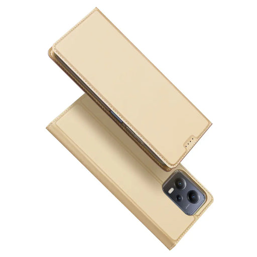 Dux Ducis Skin Pro Case for Xiaomi Redmi Note 12 Pro+ Flip Card Wallet Stand Gold - Cell phone cases