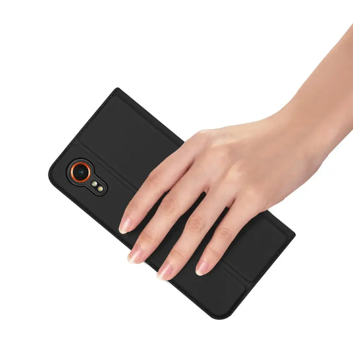 Dux Ducis Skin Pro case with flap and card slot for Samsung Galaxy Xcover 7 - black - Cell phone cases