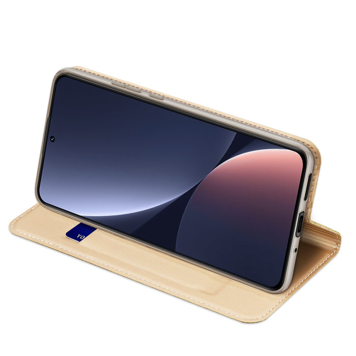 Dux Ducis Skin Pro Case Xiaomi 13 Flip Card Wallet Gold Stand - Cell phone cases and covers<<<HurtelXML