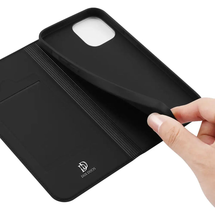 Dux Ducis Skin Pro holster case cover with flip iPhone 13/14 black - Cell phone cases and covers<<<HurtelXML