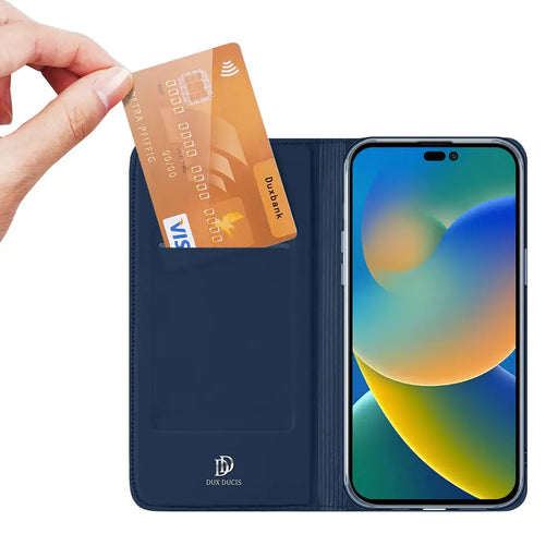 Dux Ducis Skin Pro Holster Flip Cover for iPhone 14 Pro Max blue - Cell phone cases and covers<<<HurtelXML