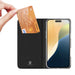 Dux Ducis Skin Pro iPhone 16 Case with Flip and Card Slot - Black - Cell phone cases and covers<<<HurtelXML