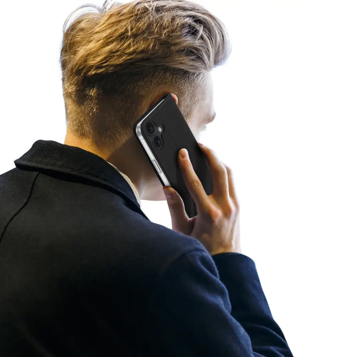 Dux Ducis Skin Pro iPhone 16 Case with Flip and Card Slot - Black - Cell phone cases and covers<<<HurtelXML