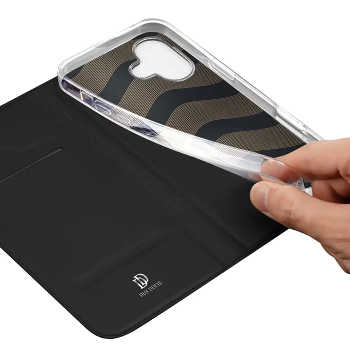 Dux Ducis Skin Pro iPhone 16 Case with Flip and Card Slot - Black - Cell phone cases and covers<<<HurtelXML