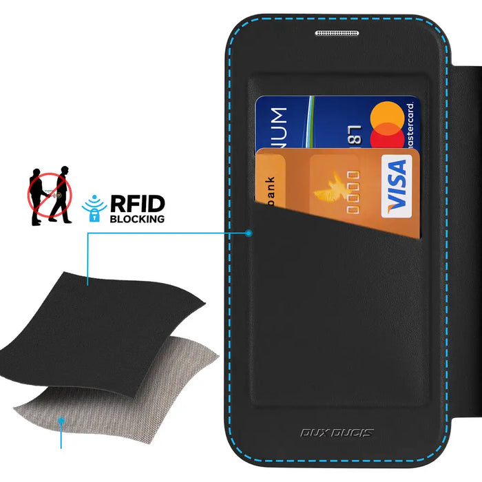 Dux Ducis Skin X Pro Case for iPhone 16 Pro Max with MagSafe and Flip - Black - Cell phone cases and covers<<<HurtelXML