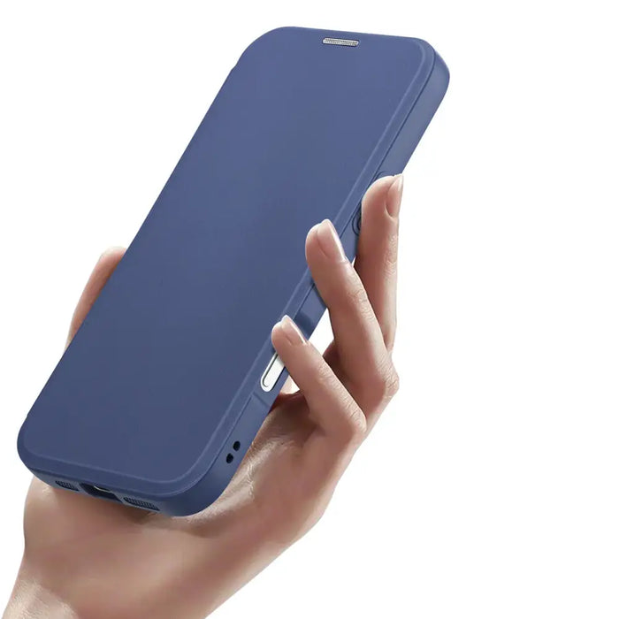 Dux Ducis Skin X Pro Case for iPhone 16 Pro Max with MagSafe and Flip - Blue - Cell phone cases and covers<<<HurtelXML