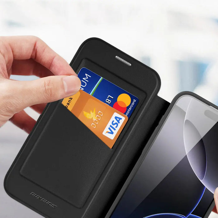 Dux Ducis Skin X Pro Case for iPhone 17 Pro Max with Wallet MagSafe Compatible - Black - Cell phone cases