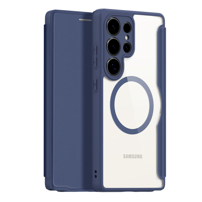 Dux Ducis Skin X Pro case for Samsung Galaxy S25 Ultra with MagSafe and wallet - blue - Cell phone cases