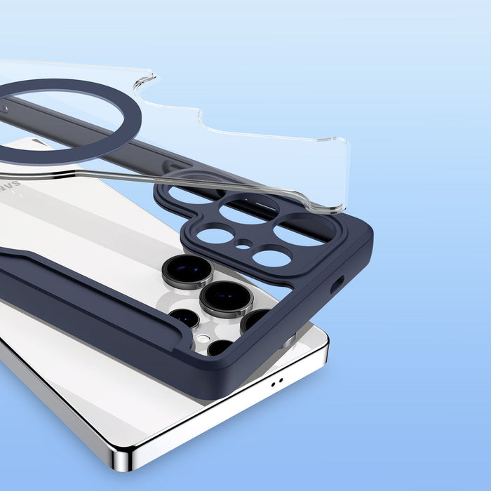 Dux Ducis Skin X Pro case for Samsung Galaxy S25 Ultra with MagSafe and wallet - blue - Cell phone cases