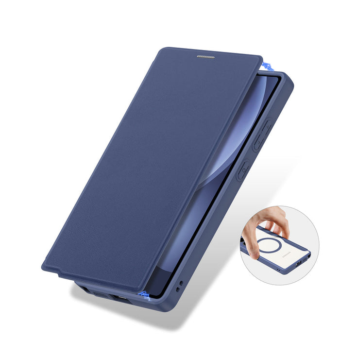 Dux Ducis Skin X Pro case for Samsung Galaxy S25 Ultra with MagSafe and wallet - blue - Cell phone cases