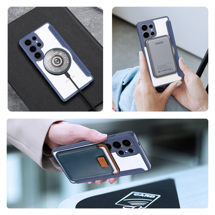 Dux Ducis Skin X Pro case for Samsung Galaxy S25 Ultra with MagSafe and wallet - blue - Cell phone cases