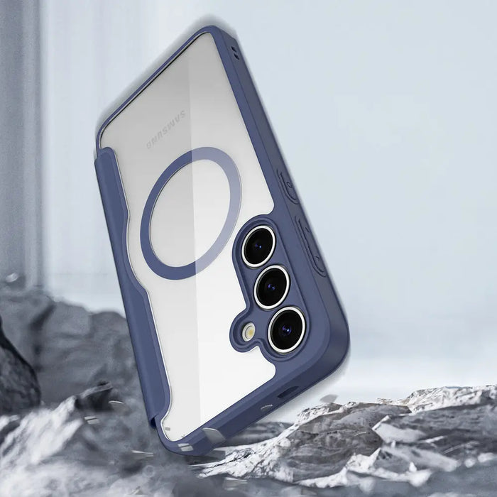 Dux Ducis Skin X Pro case for Samsung Galaxy S25+ with MagSafe and wallet - blue - Cell phone cases