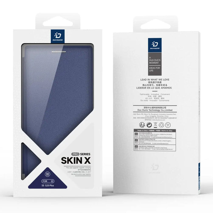 Dux Ducis Skin X Pro case for Samsung Galaxy S25+ with MagSafe and wallet - blue - Cell phone cases