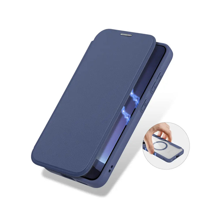 Dux Ducis Skin X Pro case for Samsung Galaxy S25+ with MagSafe and wallet - blue - Cell phone cases