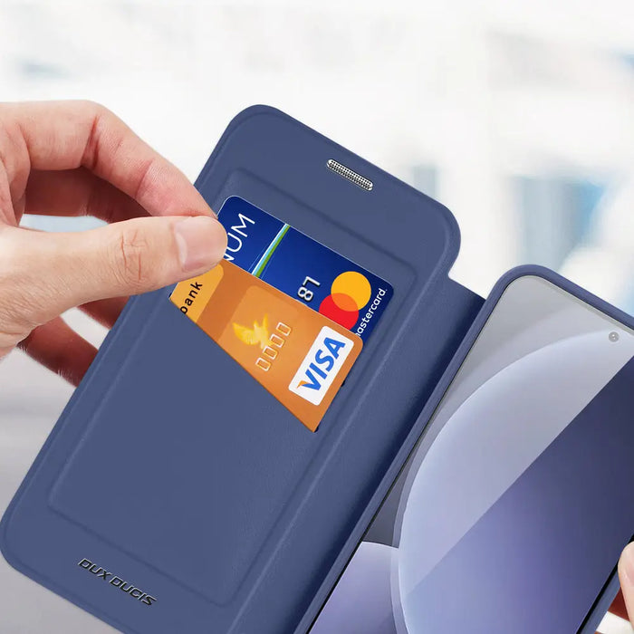 Dux Ducis Skin X Pro case for Samsung Galaxy S25+ with MagSafe and wallet - blue - Cell phone cases