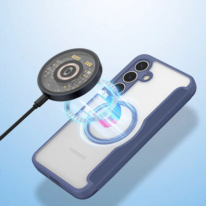 Dux Ducis Skin X Pro case for Samsung Galaxy S25+ with MagSafe and wallet - blue - Cell phone cases