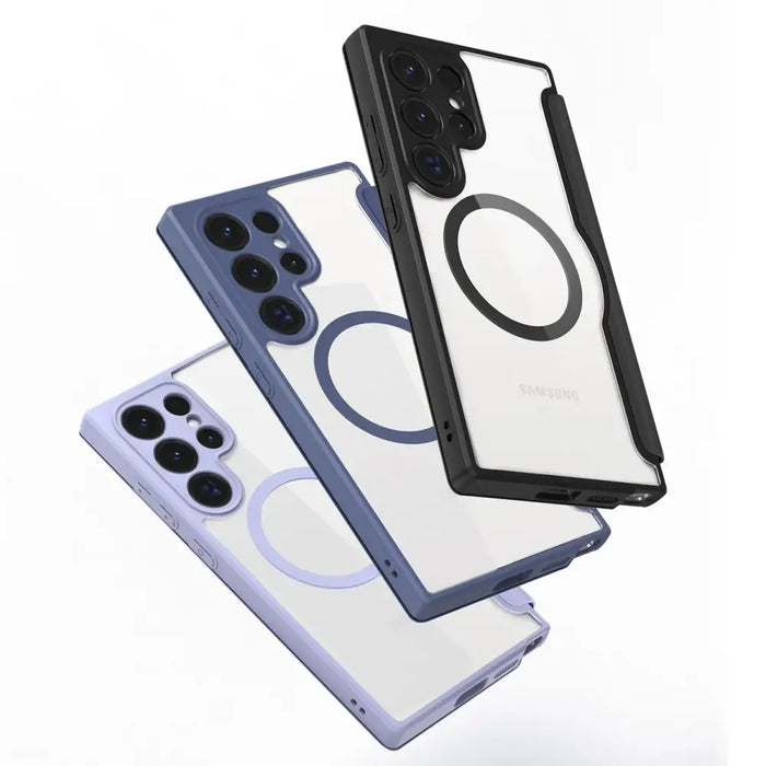 Dux Ducis Skin X Pro case for Samsung S24 Ultra with magnetic ring and flap - blue - Cell phone cases