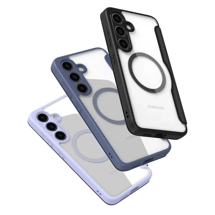 Dux Ducis Skin X Pro case for Samsung S24 with magnetic ring and flap - blue - Cell phone cases and covers<<<HurtelXML