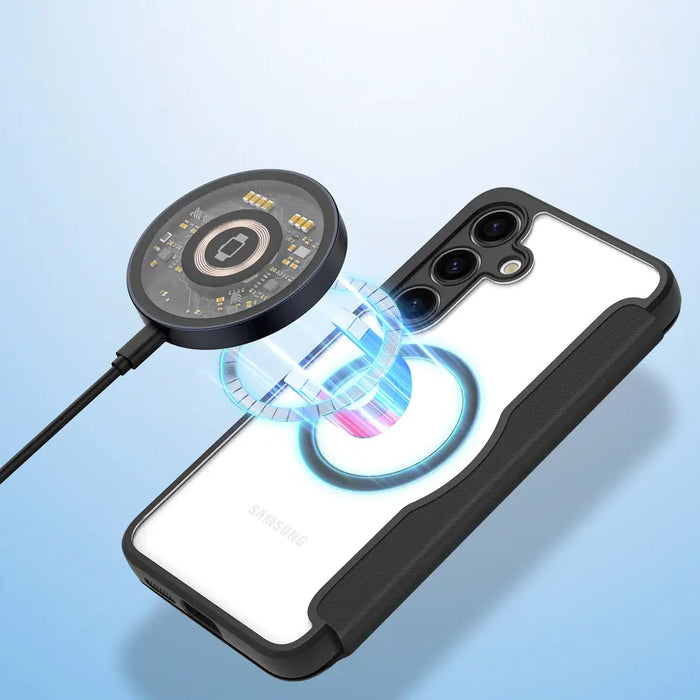 Dux Ducis Skin X Pro case for Samsung S24 with magnetic ring and flap - black - Cell phone cases and covers<<<HurtelXML