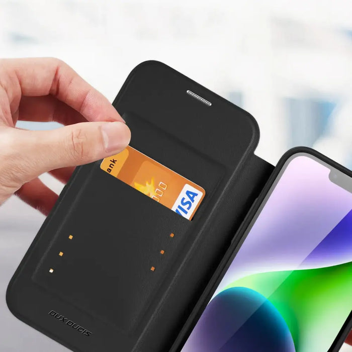Dux Ducis Skin X Pro Case iPhone 14 Plus Magnetic MagSafe Flip Case Black - Cell phone cases and covers<<<HurtelXML