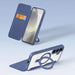 Dux Ducis Skin X Pro case with magnetic ring / stand for Samsung S24 - blue - Cell phone cases and covers<<<HurtelXML