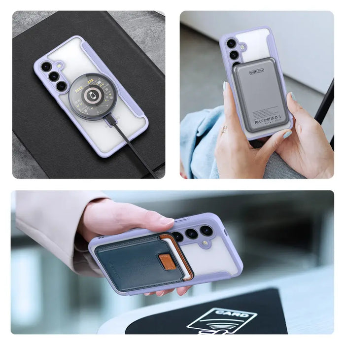Dux Ducis Skin X Pro case with magnetic ring / stand for Samsung S24 - purple - Cell phone cases and covers<<<HurtelXML