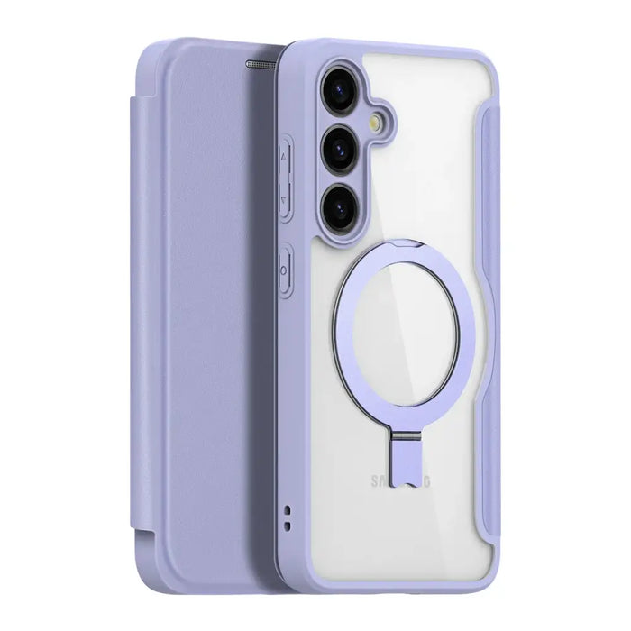 Dux Ducis Skin X Pro case with magnetic ring / stand for Samsung S24 - purple - Cell phone cases and covers<<<HurtelXML
