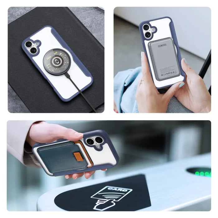 Dux Ducis Skin X Pro iPhone 16 Case with MagSafe and Flip - Blue - Cell phone cases and covers<<<HurtelXML
