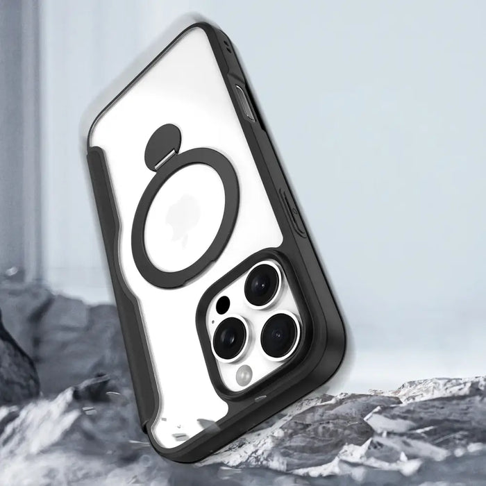 Dux Ducis Skin X Pro iPhone 16 Pro Max Case with MagSafe Flip and Stand - Black - Cell phone cases