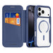 Dux Ducis Skin X Pro iPhone 17 Pro Case with Wallet MagSafe Compatible - Blue - Cell phone cases and covers<<<HurtelXML