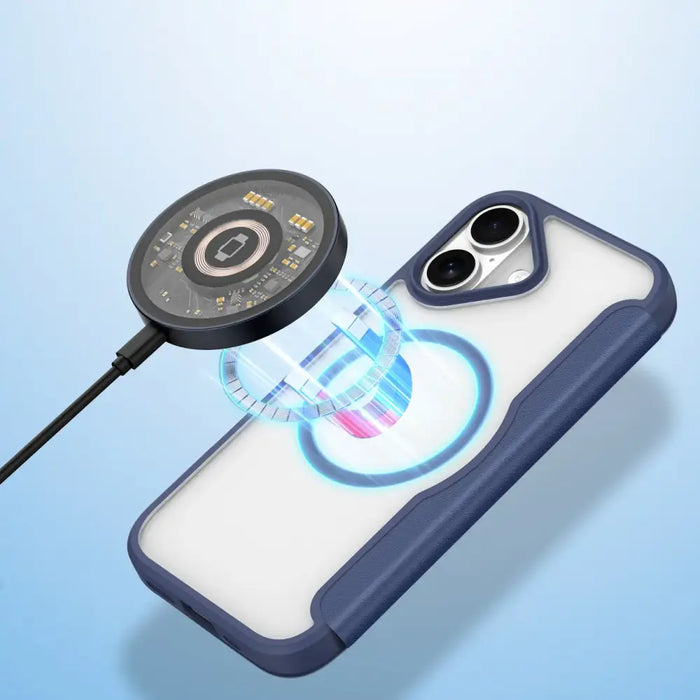 Dux Ducis Skin X Pro iPhone 17 Case with Wallet MagSafe Compatible - Blue - Cell phone cases and covers<<<HurtelXML