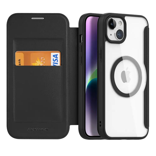 Dux Ducis Skin X Pro Magnetic Flip MagSafe Case iPhone 15 - Black - Cell phone cases and covers<<<HurtelXML